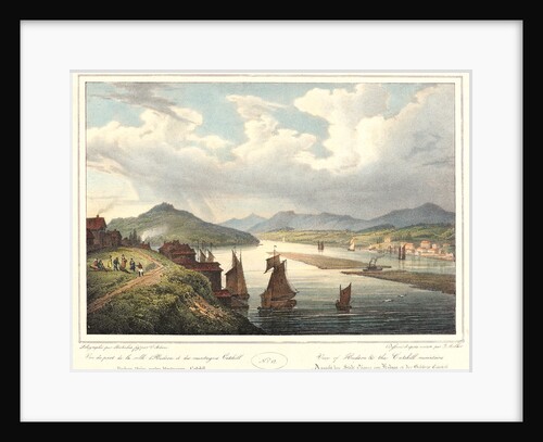 View of Hudson River & the Catskill Mountains, 1827-1828 by Isidore-Laurent Deroy