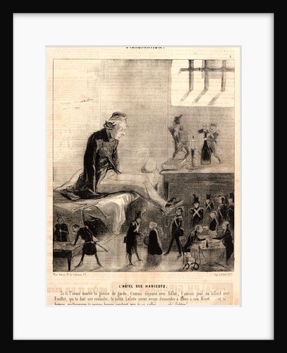 L'Hôtel des Haricots, 1843 by Honoré Daumier