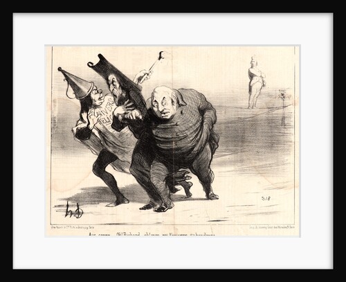 Air connu—Oh! Richard, oh! mon roi.., 1851 by Honoré Daumier
