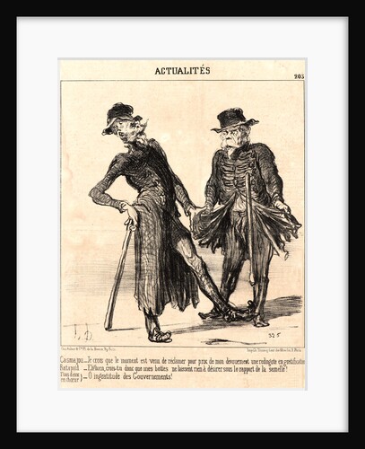Casmajo ...Ratopoil.., 1851 by Honoré Daumier