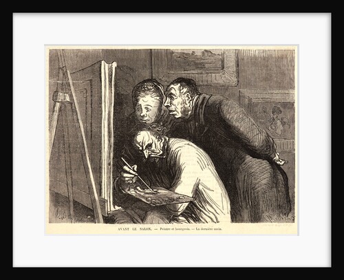 Avant le Salon.—Peintres et Bourgeois.—La dernier main, 1862 by C. Maurand