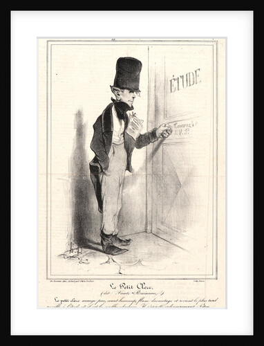 Le Petit Clerc, 1835 by Honoré Daumier