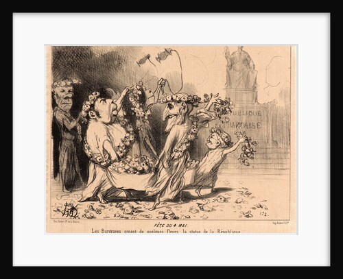 Fête du 4 Mai, 1850 by Honoré Daumier