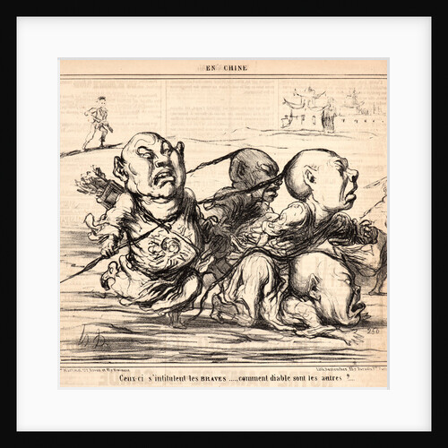 Ceux-ci s'intitulent les braves.., 1859 by Honoré Daumier