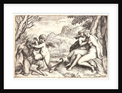Omnia Vincit Amor, 1599 by Agostino Carracci