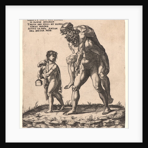 Aeneas Rescuing His Father, Anchises, ca. 1527- 1538 by Giovanni Jacopo Caraglio