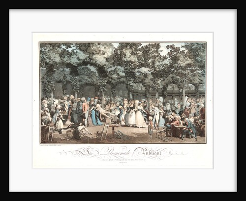 Public Promenade (La Promenade Publique), 1792 by Philibert Louis Debucourt