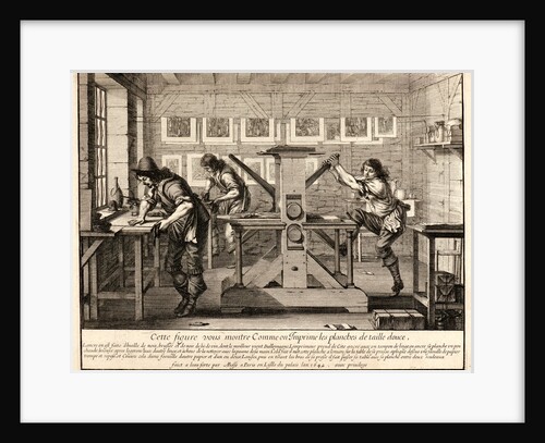 The Printers in Their Workroom, 1642 by Abraham Bosse