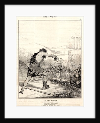 Les filets de Vulcain, 1842 by Honoré Daumier
