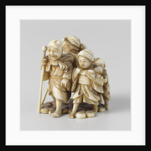 Netsuke, A group of five persons by Anonymous