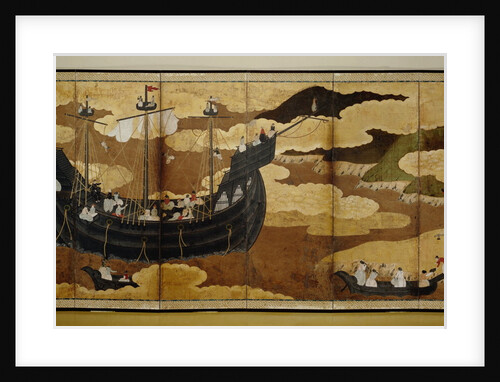 Arrival of a Portuguese ship by Anonymous
