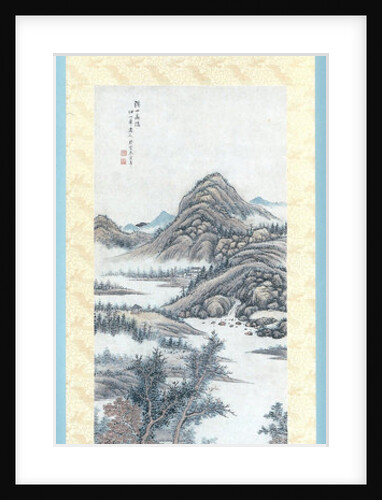 Hermit in the Mountains, Zhu Henian by Anonymous