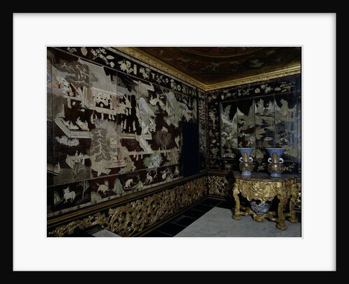 Woodwork in Chinese lacquer, from the palace of the Frisian town holders by Anonymous