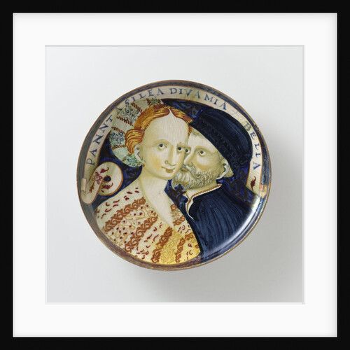 Dish with a man and a woman by Anonymous