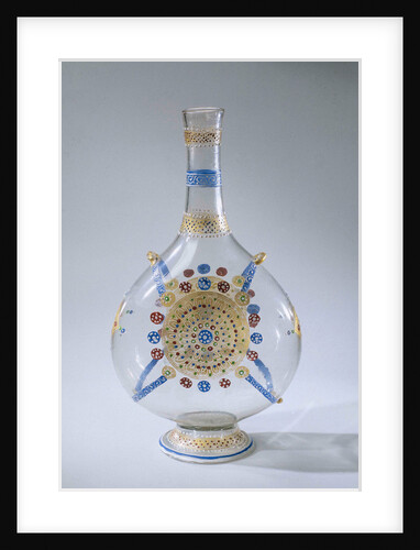 Pilgrims Bottle, multicolor painted by Anonymous