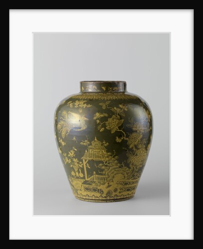 Jug (without lid) with multicolored paint by De Romeyn