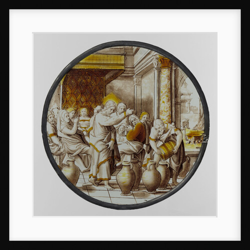 Window with the Wedding at Cana, Anonymous, c. 1525 by Anonymous