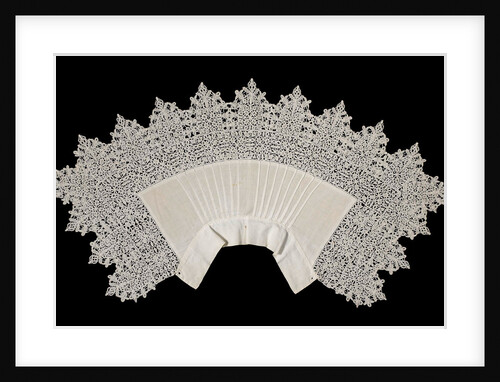 Collar of linen trimmed with reticella needle lace by Anonymous