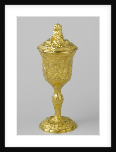 Jar with lid, made for the couple of Johan van Borssele van der Hoge and Anna Margaretha Elisabeth Coninck by Anonymous