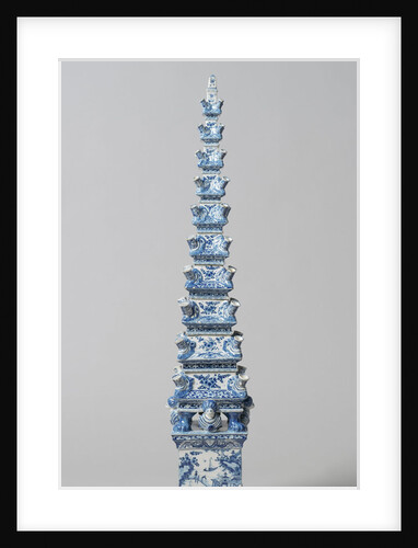 Flower Pyramid of Delftware by Anonymous