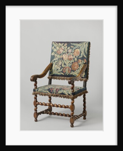Armchair with tapestry upholstery by Anonymous
