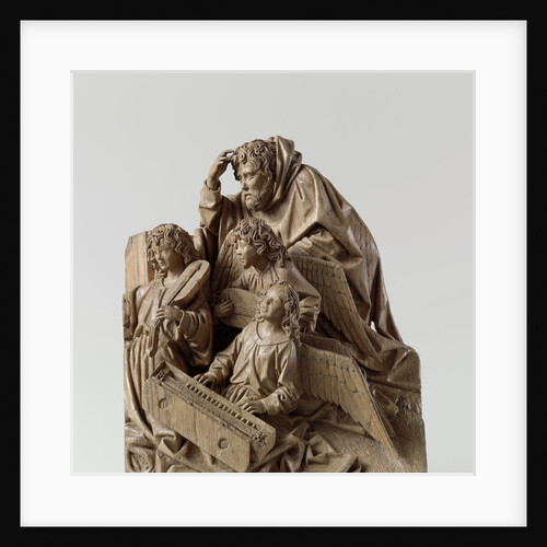 Mary, Joseph and three angels by Adriaen van Wesel
