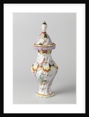 Three vases, part of a garniture, A, Jacobus Adriaens Halder by Anonymous