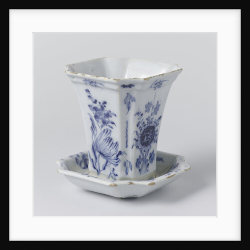 Two flowerpots and saucers by Anonymous