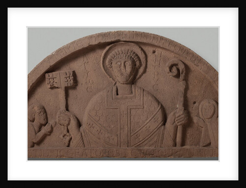 Tympanum from the abbey church of Egmond The Netherlands by Anonymous