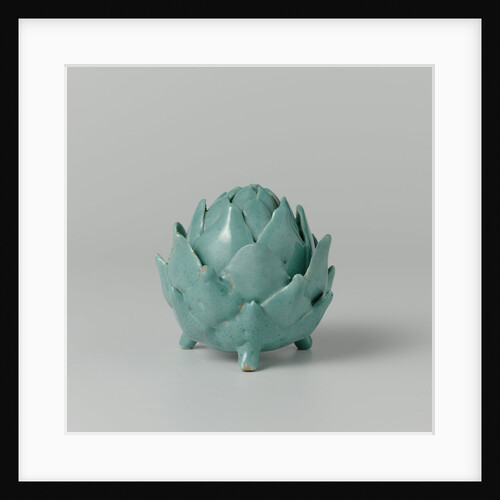 Butter dish of faience in the shape of an artichoke by Anonymous