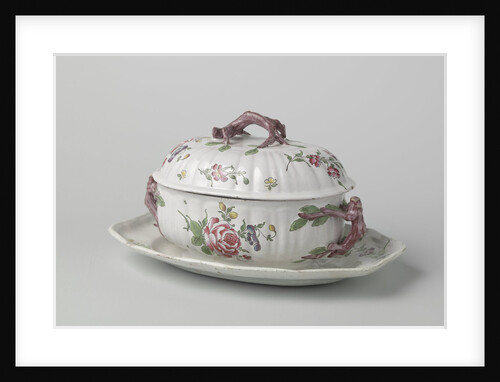 Terrine with lid on saucer by Anonymous
