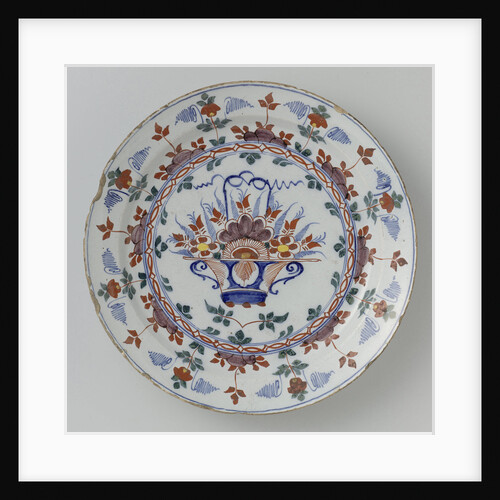 Dish polychrome faience by Anonymous