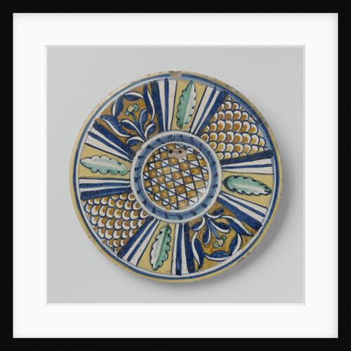 Plate with stylized motifs by Anonymous