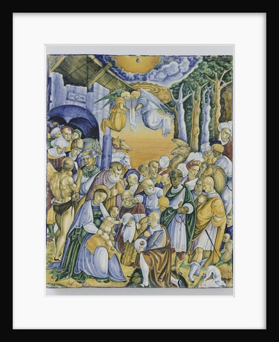 Plate with the adoration of Jesus by the Magi by workshop of Piero Bergantini