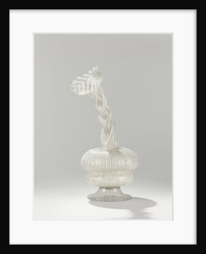 Kuttrolf of filigrein glass by Anonymous