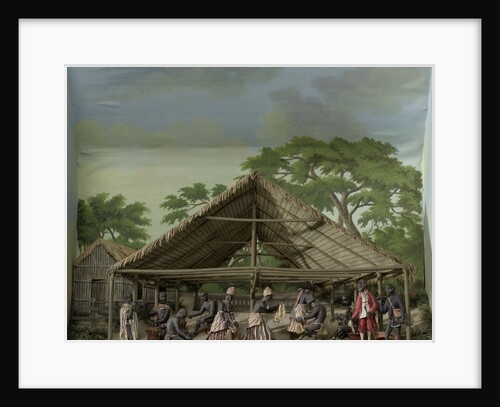 Diorama of a slave dance by Gerrit Schouten
