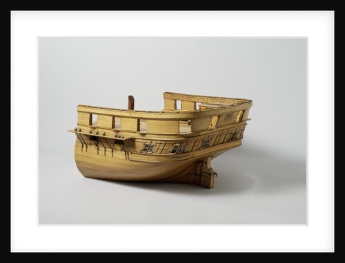 Model of a stern of a frigate of 60 pieces by Pieter Glavimans