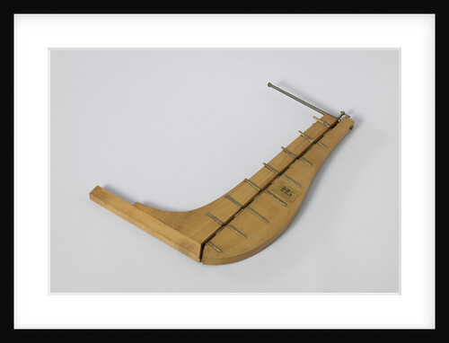 Model of a rudder by Petrus van der Loo