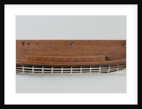 Half Model of a yacht or barge within by Anonymous