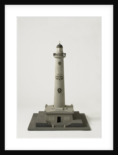 Model Lighthouse J.C.J. of Speijk in Egmond The Netherlands, J. Valk by Johan David Zocher