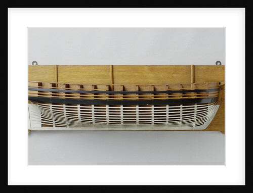 Half Model of a frigate by H.W. van Hoboken