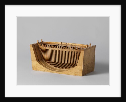 Model of a ship door in its rabbets by Antoine Groignard