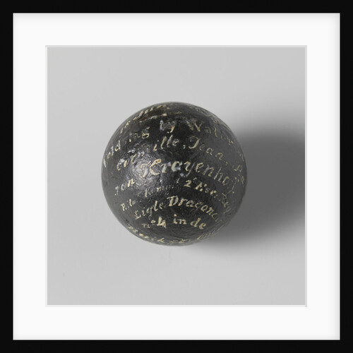 Bullet that C. J. Krayenhoff baron was shot in the abdomen by Anonymous