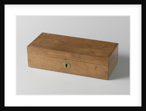 Small chest made of wood from Jan van Speyk's gunboat by J. H. Cuperus