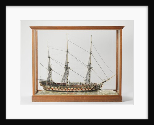Full model liner, three-masted, with 76 segments to the waterline by Anonymous