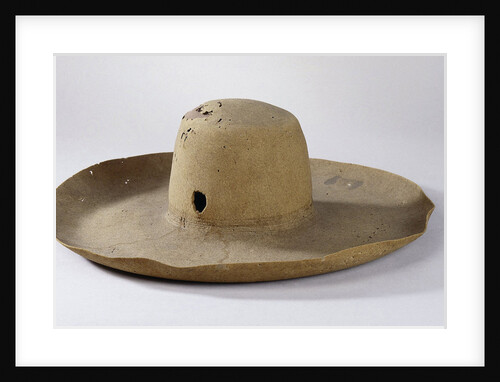 Ernst Casimir of Nassau-Dietz's hat with a bullet hole by Anonymous