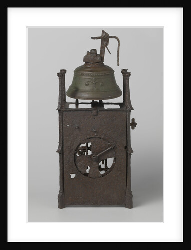 Clock and gunpowder horn by Anonymous