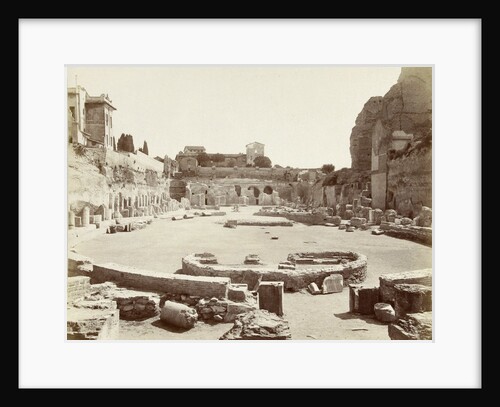 Ruin colosseum on Monte Palatino Rome Italy by Fratelli Alinari