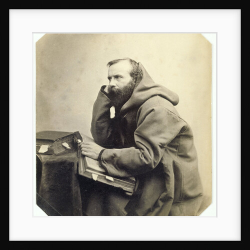 Genre Portrait of a monk by Louis Wegner