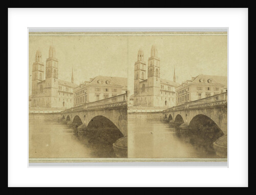 Cathedral of Zurich Switzerland by Adolphe Braun